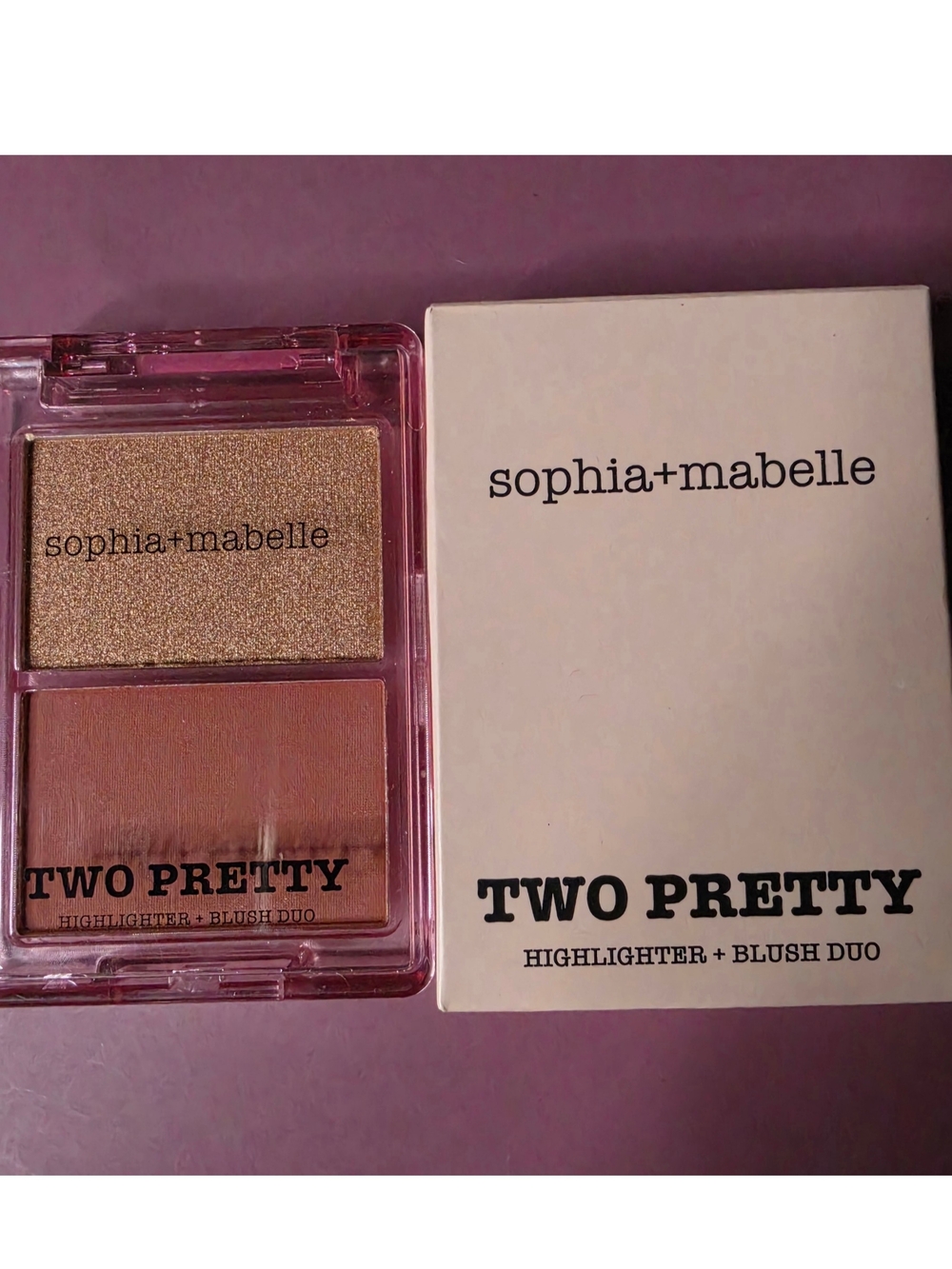 Express Two Pretty Highlighter & Blush Duo - Rose Gold and Peach
